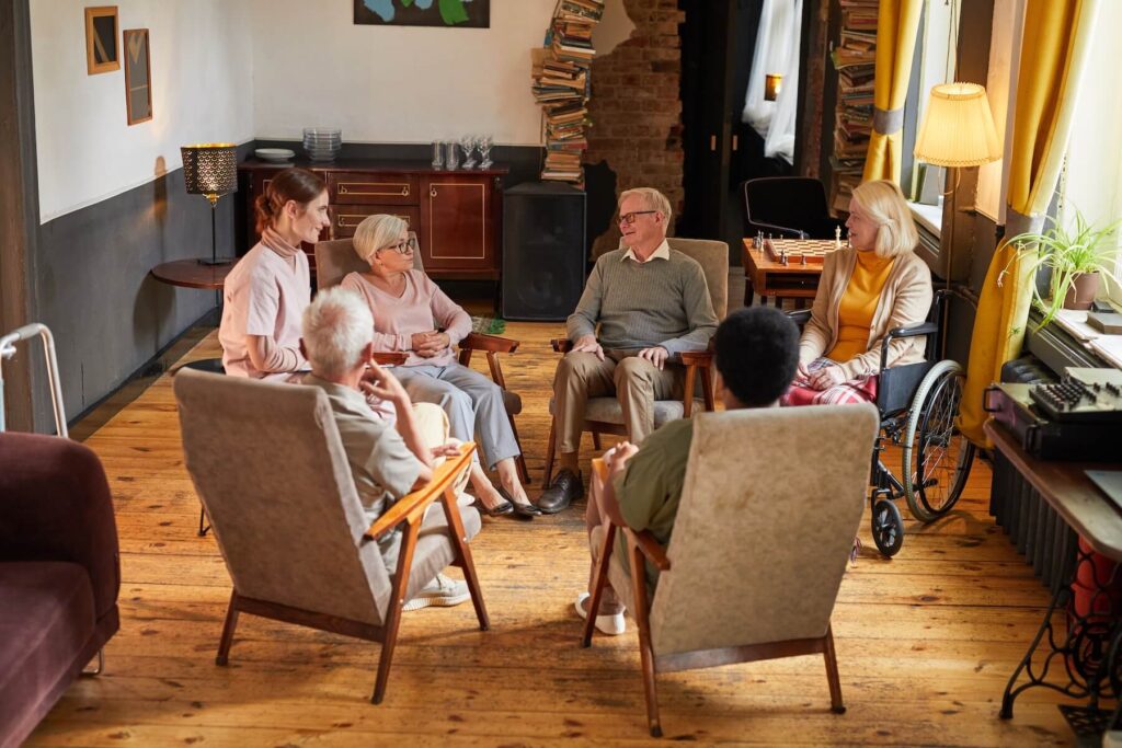 Non-medical home care caregiver assisting a client in Idaho Falls