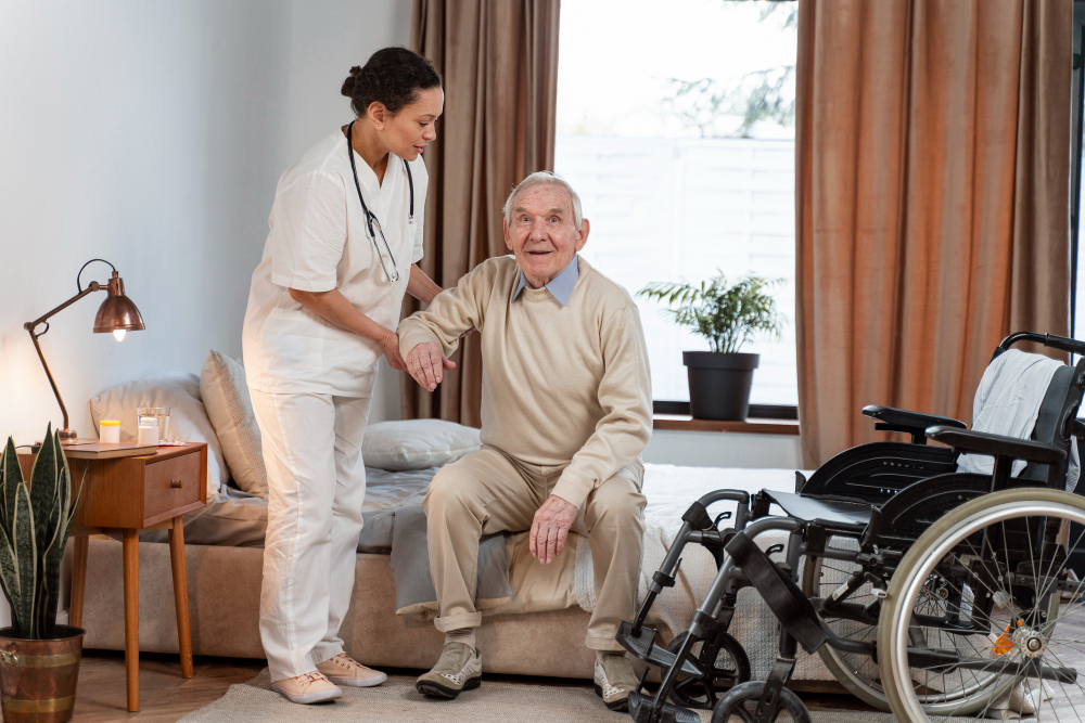 Early home health physical therapy exercises after knee or hip replacement surgery