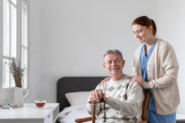 home health nurse explaining HIPAA home health privacy rights to patient in Idaho