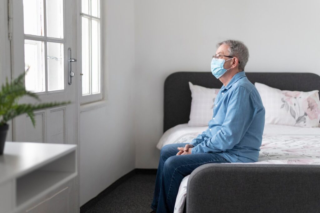 Chronic disease management at home with home health nurse
